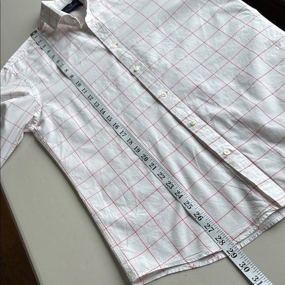 Scotch & Soda White and Red Casual Button Down Shirt - Picture 11 of 14